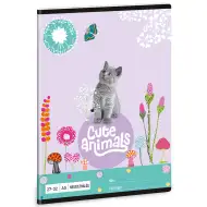 Ars Una: Cute Animals - Kitten caiet cu pătrățele A/5