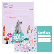 Ars Una: Cute Animals - Set de 10 invitații cu plicuri, model cu pisicuțe