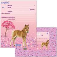 Ars Una: Cute Animals Horse – set de 10 invitații cu plic