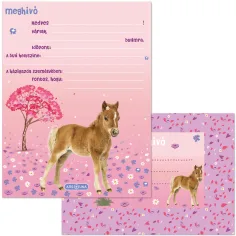 Ars Una: Cute Animals Horse – set de 10 invitații cu plic