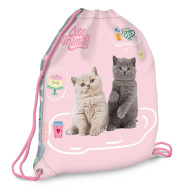 Ars Una: Cute Animals Tea Party sac de sport cu pisici, 32x42 cm