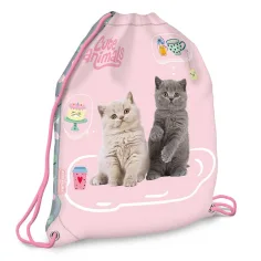 Ars Una: Cute Animals Tea Party sac de sport cu pisici, 32x42 cm