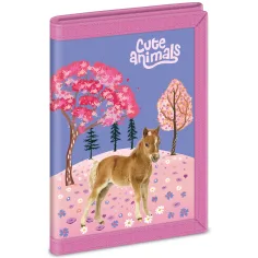 Ars Una: Cute Animals portofel cu cai 9x12,5x2 cm