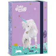 Ars Una Cute Animals-unicorn mapă cu elastic A/4