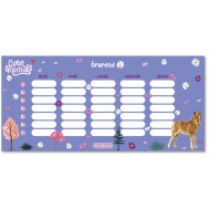 Ars Una: Cute animals - Horse orar pe o singură pagină, față-verso