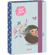 Ars Una: Cutie A5 pentru caiete, model cu arici „Flori proaspete”