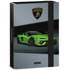 Ars Una: Cutie pentru caiete A/5 Lamborghini verde cu elastic