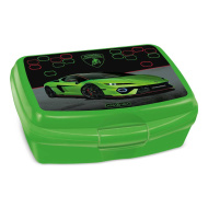 Ars Una: Cutie pentru prânz verde Lamborghini 16,5 x 6 x 13,5 cm