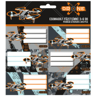 Ars Una: Drone X etichete pentru caiete, 3x6 buc.
