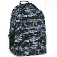 Ars Una: Egis - ghiozdan școlar ergonomic cu imprimeu de camuflaj, 27 L