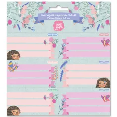 Ars Una: Etichete pentru caiete Flori proaspete, ambalate, 3x6 buc.