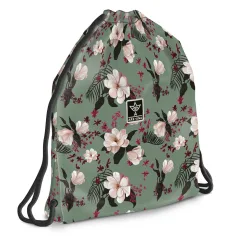 Ars Una: Flowery Green sac sport pentru adolescenți 37,5x46 cm