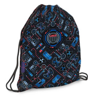 Ars Una: Gamers HUD sac cu șnur pentru sală, sac de sport 32x42 cm