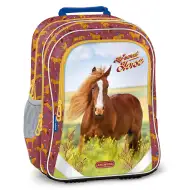 Ars Una: Ghiozdan ergonomic My Sweet Horse cu colțuri rotunjite, rucsac 34x40x21cm.