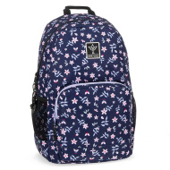 Ars Una: Ghiozdan/rucsac pentru școală Navy Bloom AU-14 32x51x25 cm