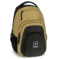 Ars Una: Ghiozdan școlar Dune maro-negru AU-2, rucsac 32x46x22cm