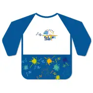 Ars Una: Halat impermeabil cu mâneci lungi pentru pictură - Blue Splash