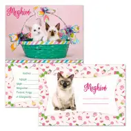 Ars Una: Invitație de petrecere cu pisici, cu plic, set de 10 bucăți