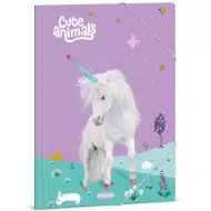 Ars Una: Mapă cu elastic A4 cu model de animale drăguțe și unicorn