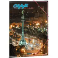 Ars Una: Mapă cu elastic Citylight Barcelona, format A4