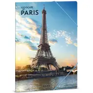 Ars Una: Mapă cu elastic Cityscape of Paris, format A/4