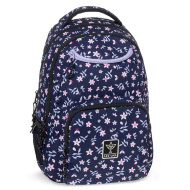 Ars Una: Navy bloom AU-6 geantă școlară, rucsac 34x45x26 cm