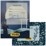 Ars Una Ninjas in the Dark invitație de petrecere cu plic, set de 10 bucăți