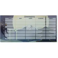 Ars Una: Ninjas in the dark orar săptămânal față-verso, o singură foaie