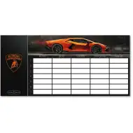 Ars Una: Orar Lamborghini Aventador, o singură coală, față-verso