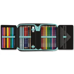 Ars Una: Penar pliabil umplut cu imprimeu robot 12,8x19,3x3,6 cm imaginea 2