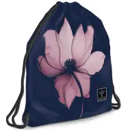 Ars Una: Pink Shade sac de gimnastică pentru adolescenți cu flori, sac sport 37,5x46cm