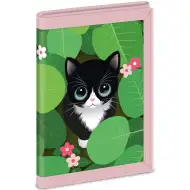 Ars Una: Portofel cu pisică Think Pink 9x12,5x2cm