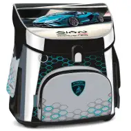 Ars Una: Rucsac ergonomic compact cu închidere magnetică Lamborghini, 33x41x24cm.