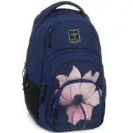 Ars Una: Rucsac școlar Pink shade cu flori AU-2, 32x46x22 cm