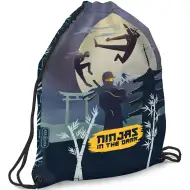 Ars Una: Sac de gimnastică/sport Ninjas in the dark, 32x42cm