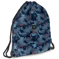 Ars Una: Săculeț de sport cu model camuflaj albastru Hyde, 37,5x46cm