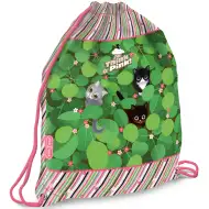 Ars Una: Săculeț pentru sport cu pisică Think Pink, 32x42cm