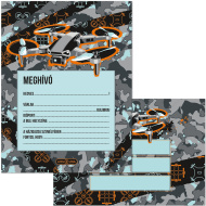 Ars Una: Set de 10 invitații Drone X cu plic