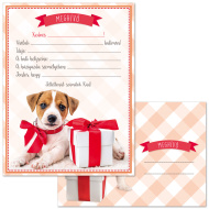 Ars Una: Set de 10 invitații cu câini, cu plic