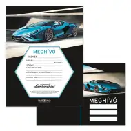 Ars Una: Set de invitații Lamborghini cu 10 bucăți, cu plicuri.