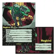 Ars Una: Set de invitații T-rex, 10 bucăți cu plicuri