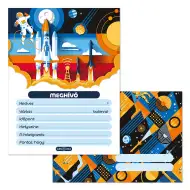 Ars Una: Set de invitații spațiale Gravity cu 10 bucăți, cu plicuri.