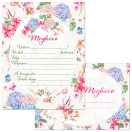 Ars Una: Set floral de invitații, 10 bucăți, cu plic