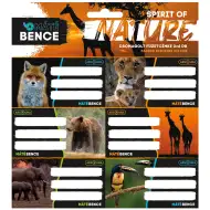 Ars Una: Spirit of Nature etichete pentru caiete ambalate, 3x6 bucăți