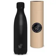 Ars Una: Sticlă metalică cu pereți dubli Noir neagră în cutie decorativă 500ml