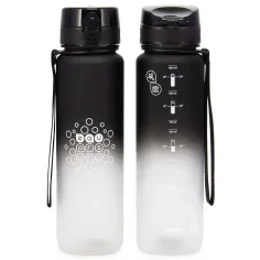 Ars Una: Sticlă motivațională alb-negru fără BPA 1000ml imaginea 2