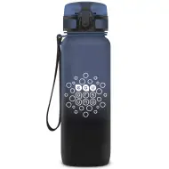 Ars Una: Stormy Night sticlă fără BPA cu gradient de culoare 800ml