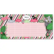 Ars Una: Think Pink orar cu pisici, o singură foaie, față-verso