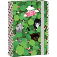 Ars Una: Think Pink pisicuțe, cutie pentru caiete format A/4