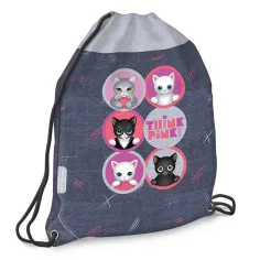 Ars Una: Think Pink sac pentru sală, sac sport 32x42 cm
